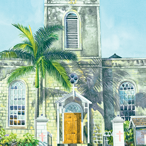 A Watercolour Tribute To Historic Jamaican Churches