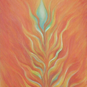 Second Chakra: oil on canvas - 8" X 10" - Sold