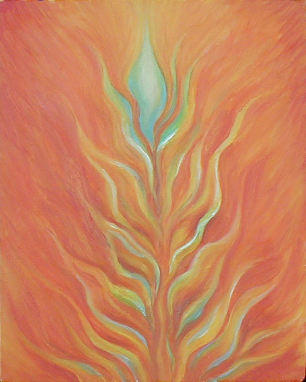 Second Chakra: oil on canvas - 8" X 10" - Sold