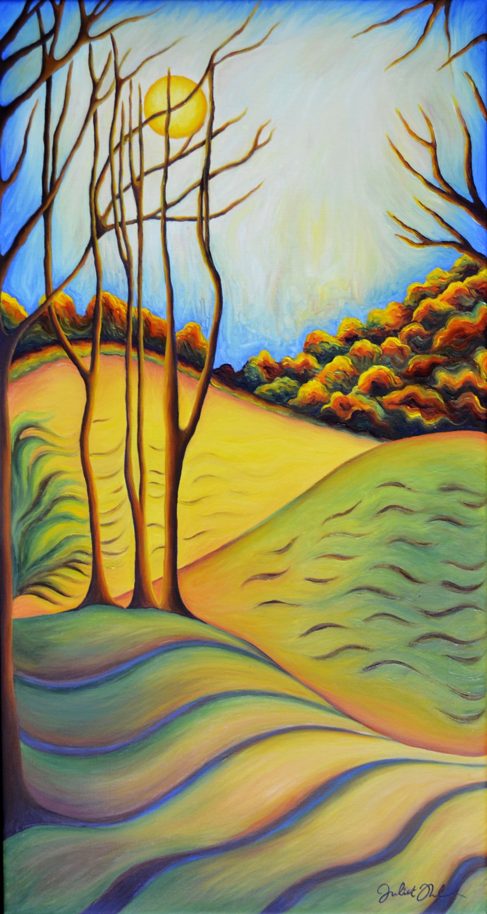 Sunfield - Oil on canvas